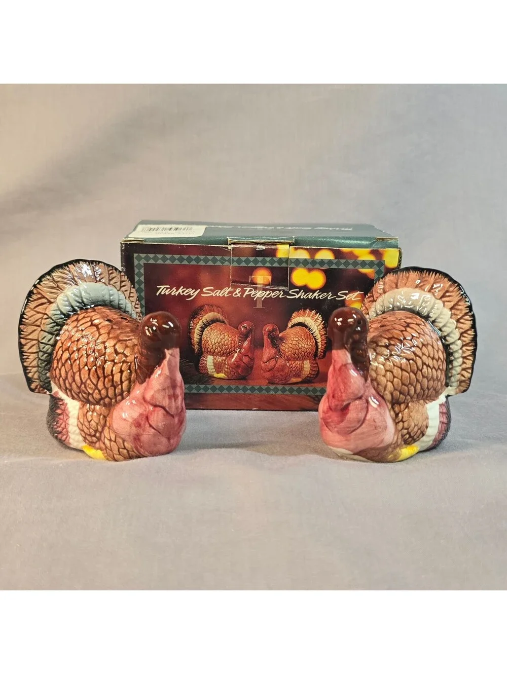 Vintage Turkey Salt And Pepper Shakers 1993 Dayton Hudson Ceramic 90s Boxed